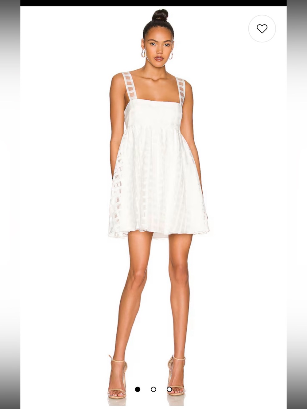 Amanda Uprichard Russo Dress in White Checker Size M. NWOT!